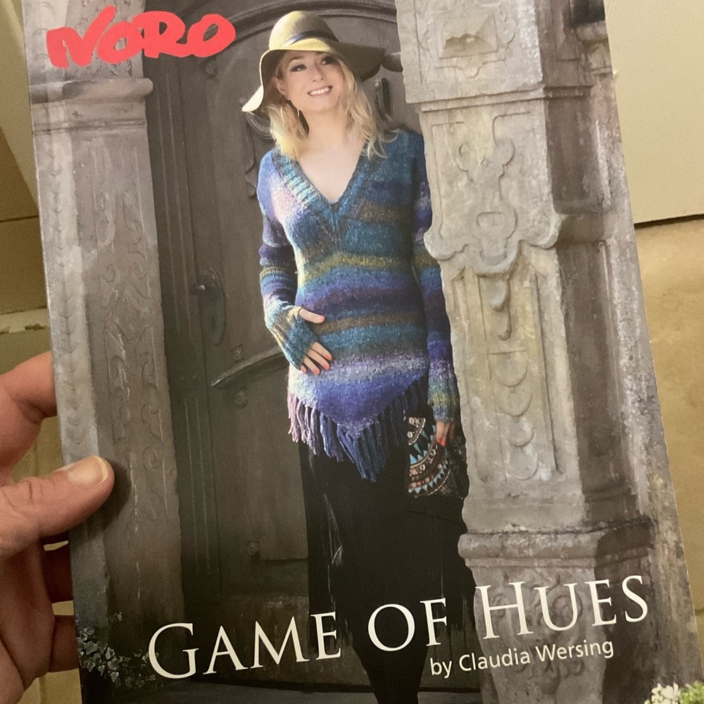Book of 12 designs, 42 pages, knitting instructional, Game of Hues, NWT